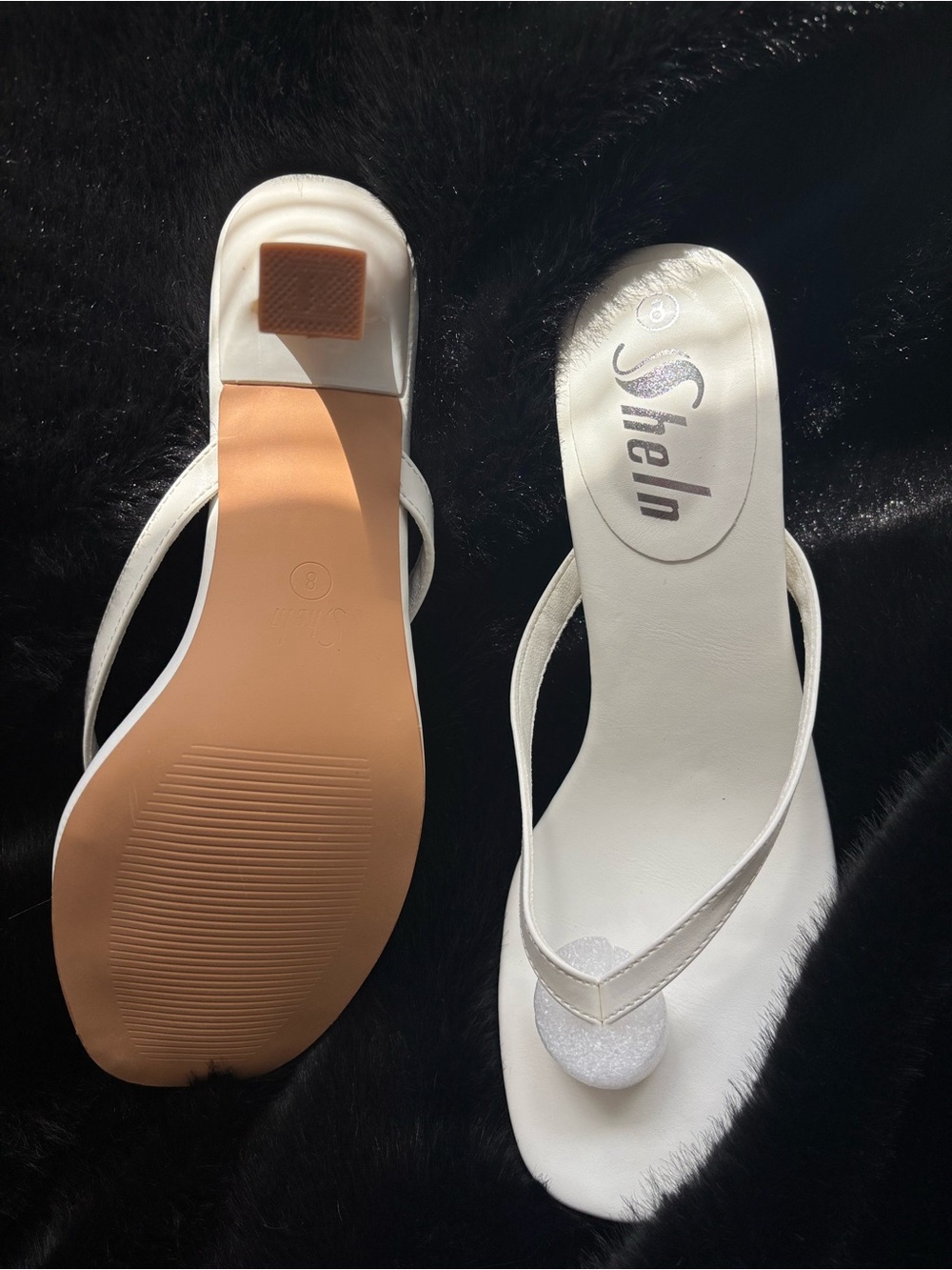 White Kitten Heel Sandals 🤍 Size 8 - Picture 8 of 10